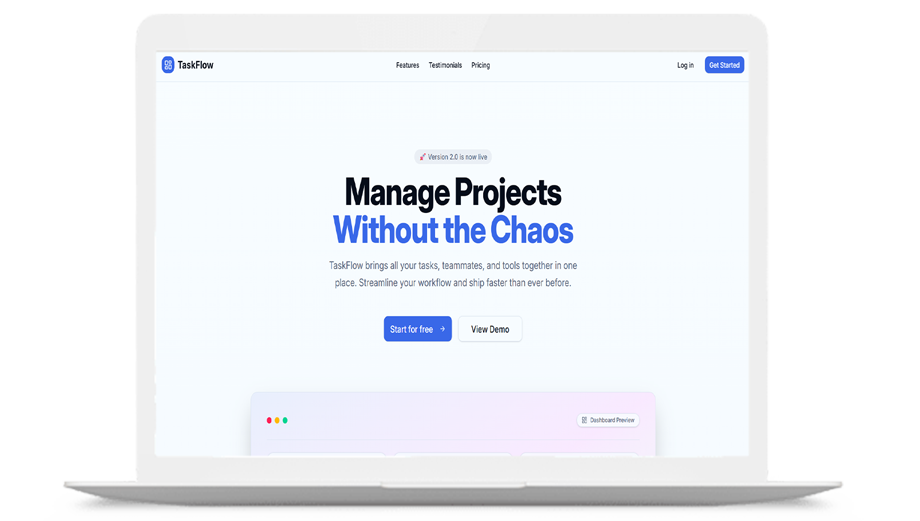 TaskFlow – Smart Project & Team Management Platform