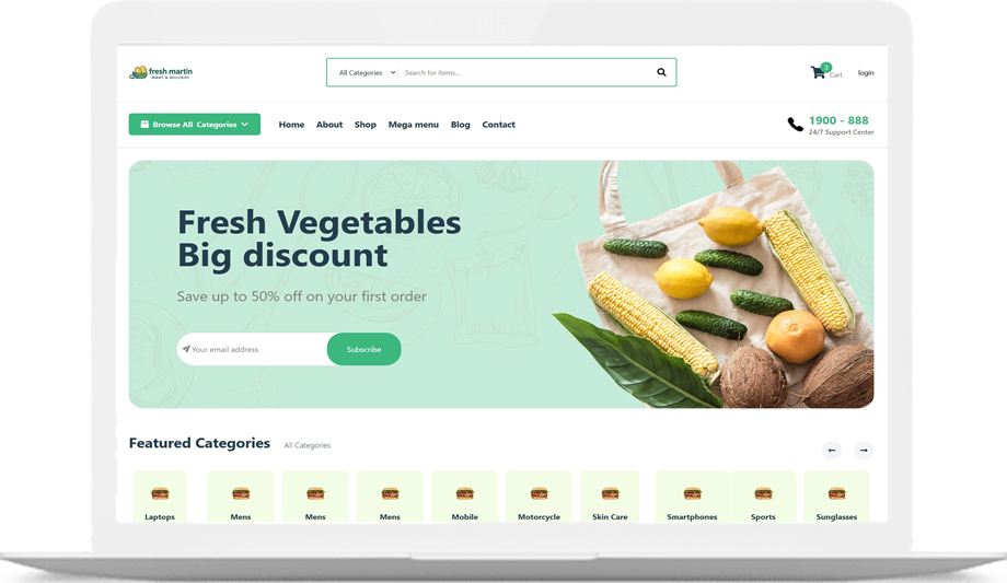 Freshmartin – Online Grocery & Super Shop Platform