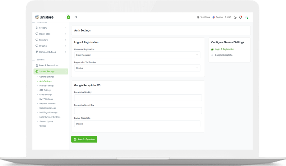 Unistore – Advanced Omnichannel E-commerce & POS SaaS