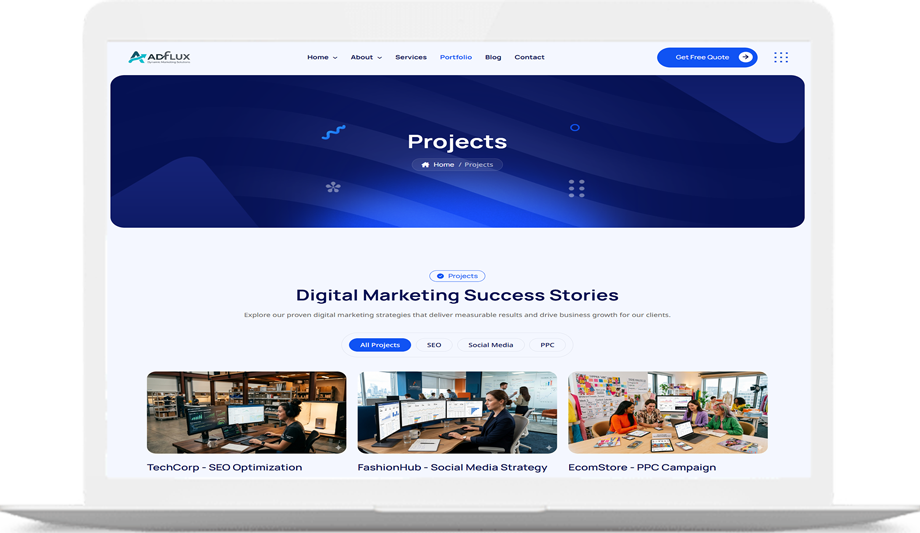 AdFlux - Premium Digital Marketing & Ad Agency Solution