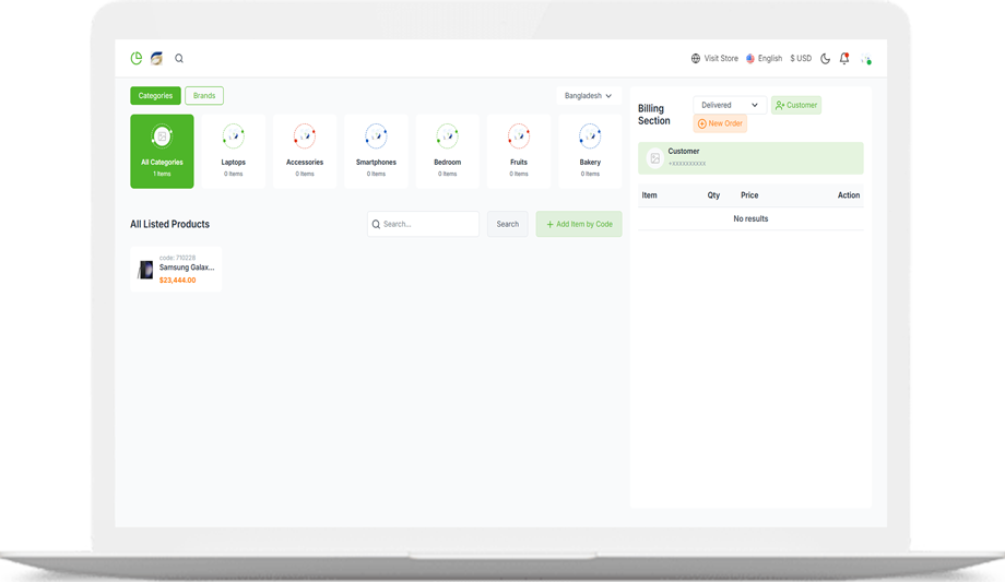 Unistore – Advanced Omnichannel E-commerce & POS SaaS