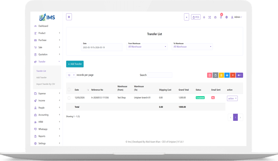 IMS – Smart Inventory & Business Management System