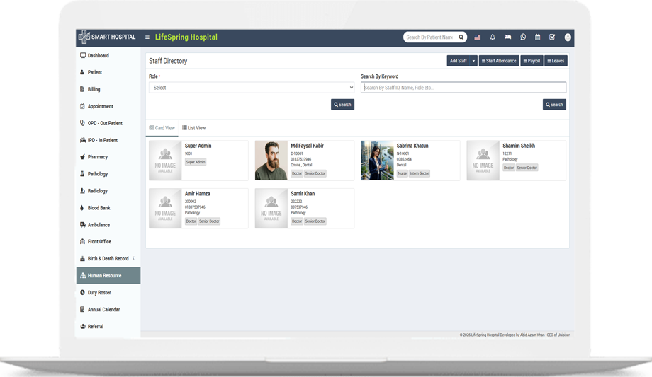 Smart Hospital – Enterprise Health Information System (HIS)