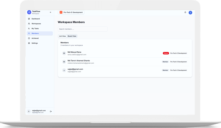 TaskFlow – Smart Project & Team Management Platform