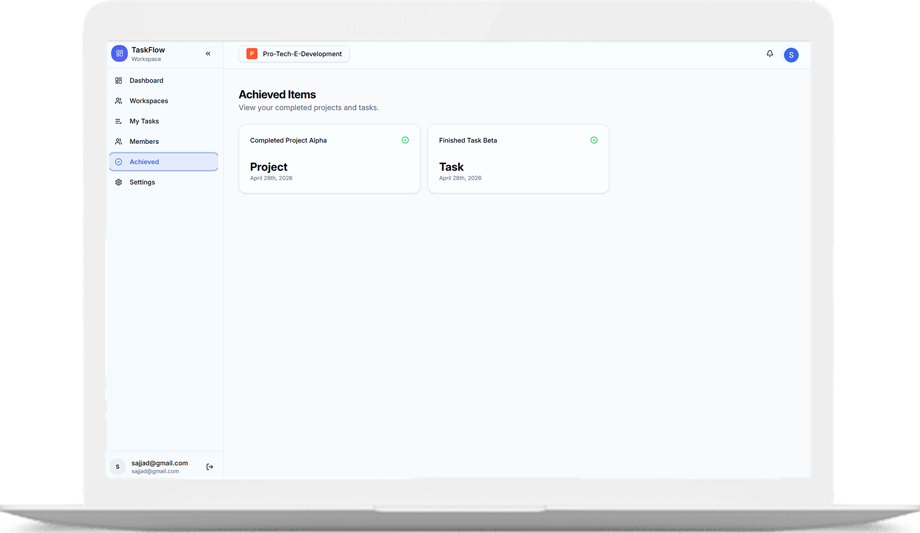 TaskFlow – Smart Project & Team Management Platform