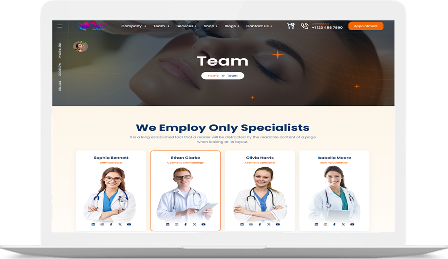 BeautyBliss - Premium Skincare & Dermatology Solution