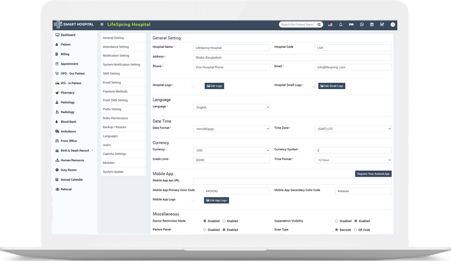 Smart Hospital – Enterprise Health Information System (HIS)