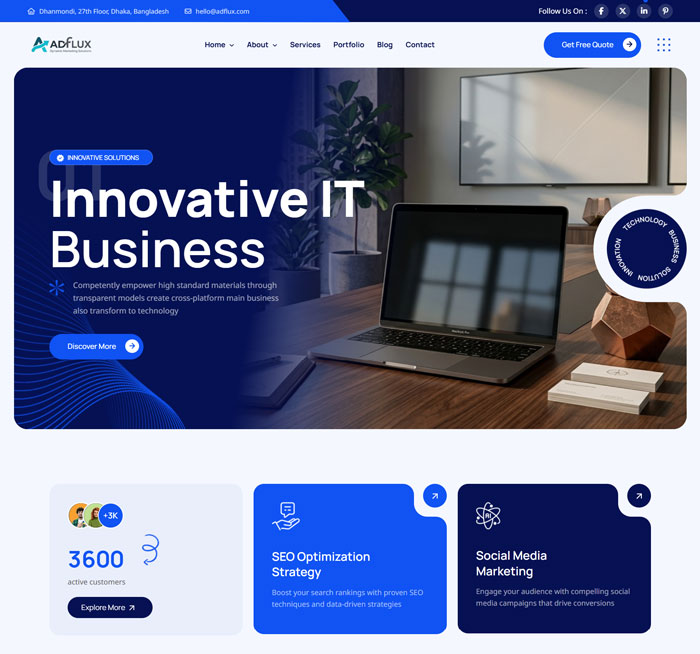 AdFlux - Premium Digital Marketing & Ad Agency Solution