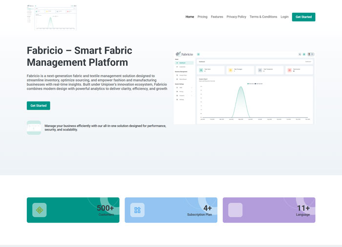 Fabricio – Smart Fabric & Inventory Management SaaS