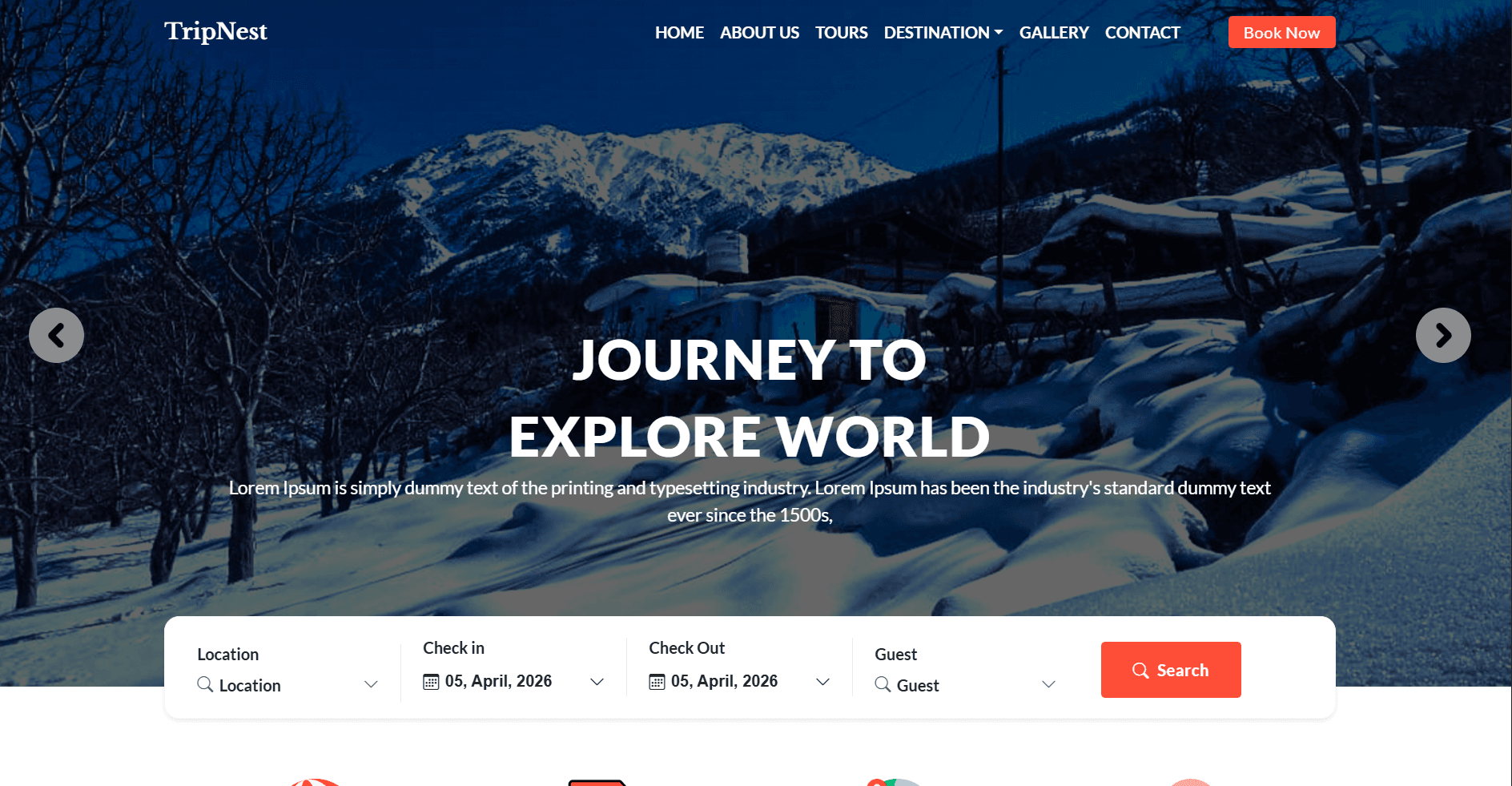 TripNest – Modern Travel & Tour Booking Platform