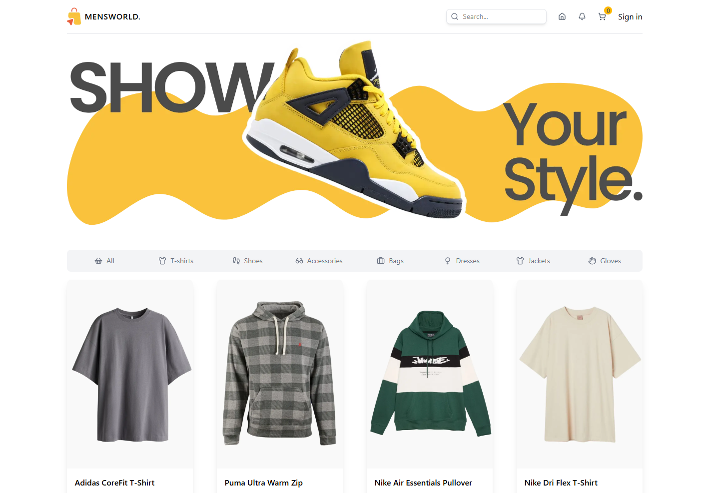 MensWorld – Modern Fashion E-commerce Platform
