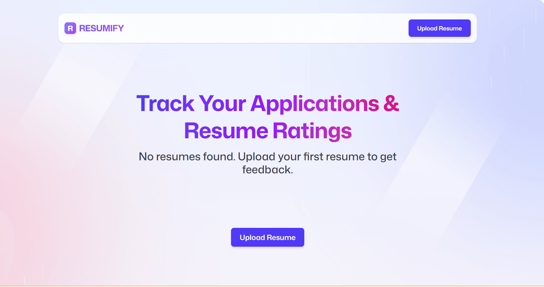 Resumify – AI-Powered Resume Analyzer & ATS Scoring Platform