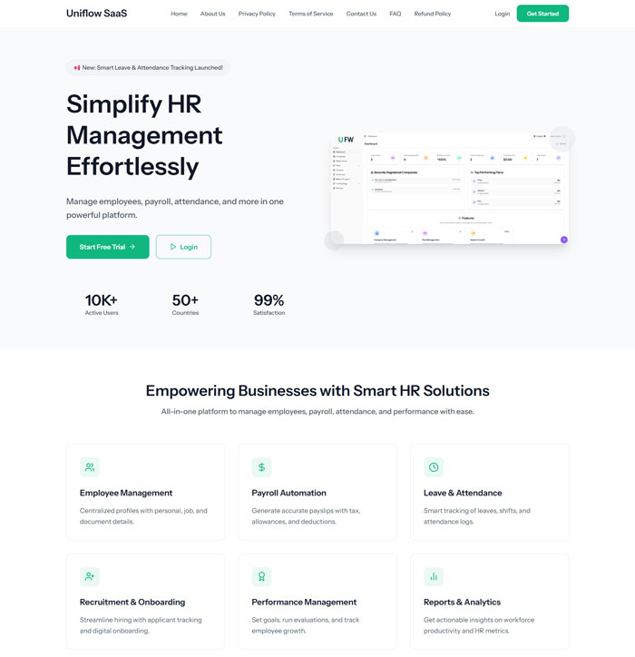 Uniflow – Ultimate Project Management & Workflow Automation SaaS