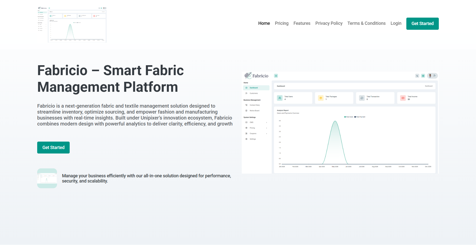 Fabricio – Smart Fabric & Inventory Management SaaS