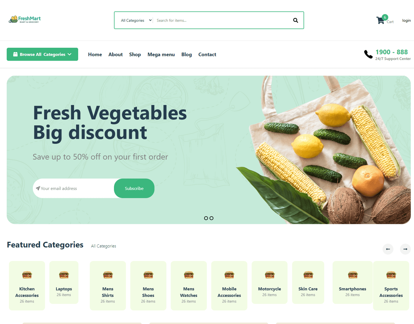 FreshMart – Online Grocery & Super Shop Platform