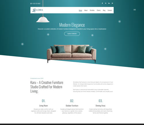 Lora – High-Conversion Personal Branding & Portfolio Architecture