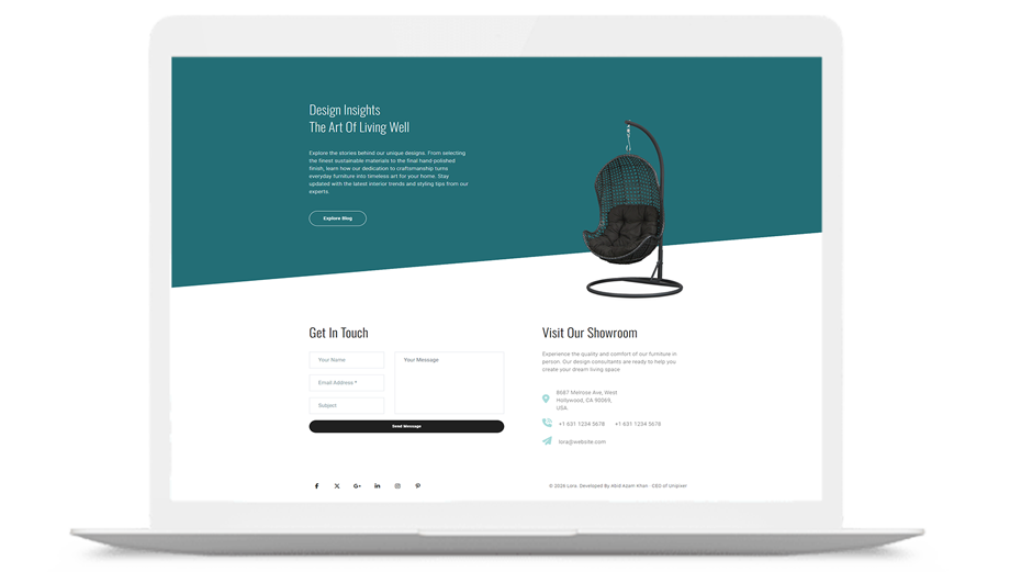 Lora – High-Conversion Personal Branding & Portfolio Architecture