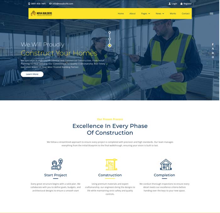 NovaBuilders – Real Estate & Construction Solution