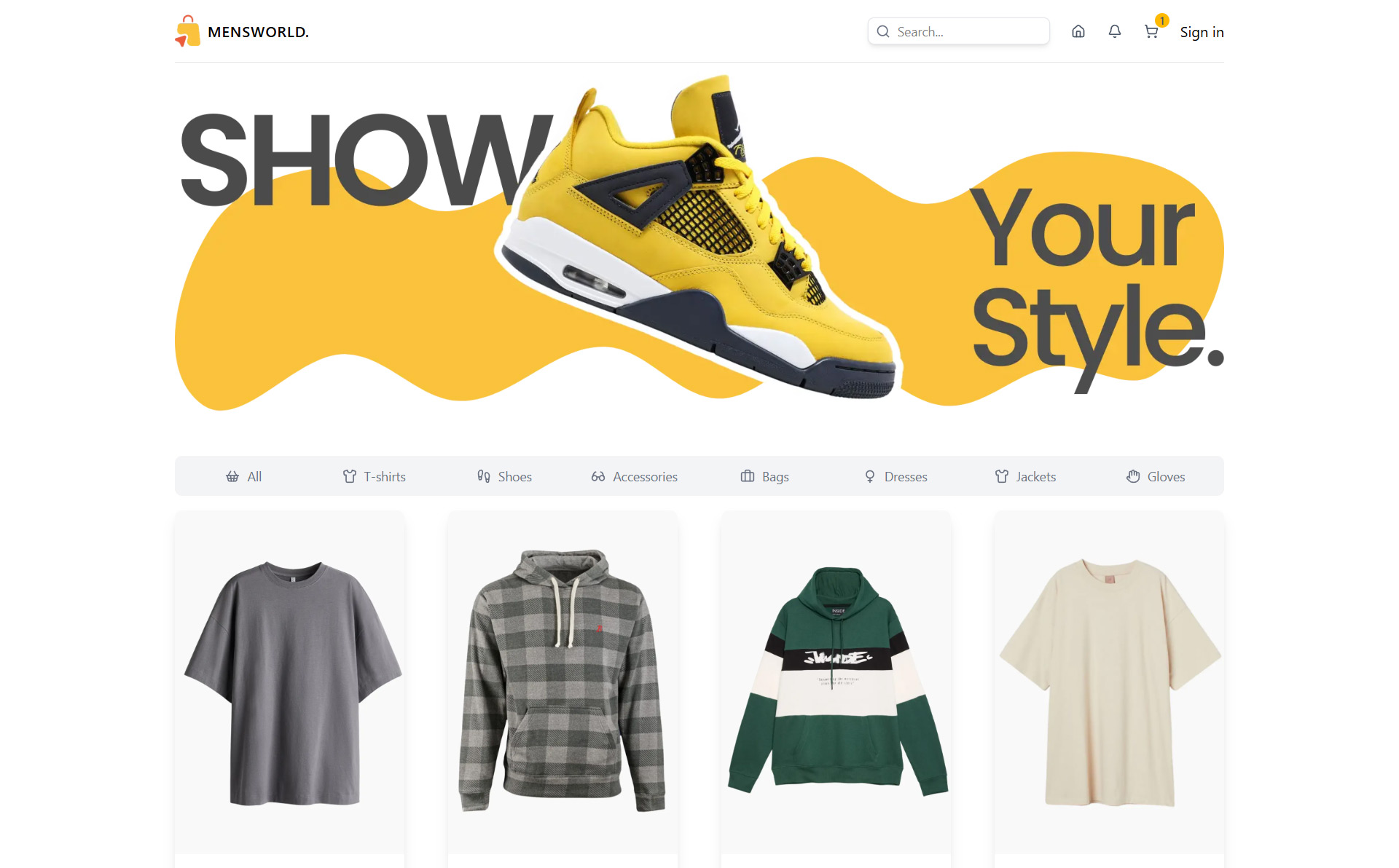 MensWorld – Modern Fashion E-commerce Platform