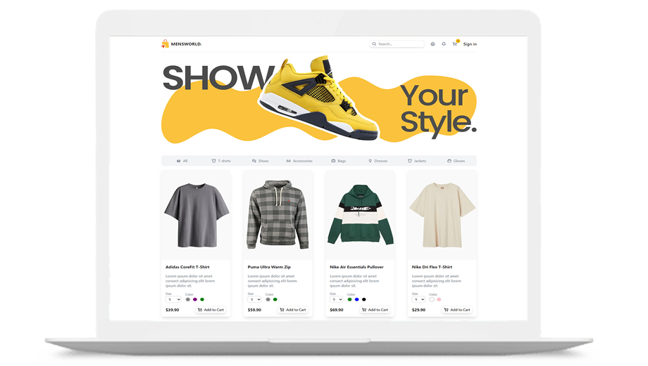 MensWorld – Modern Fashion E-commerce Platform