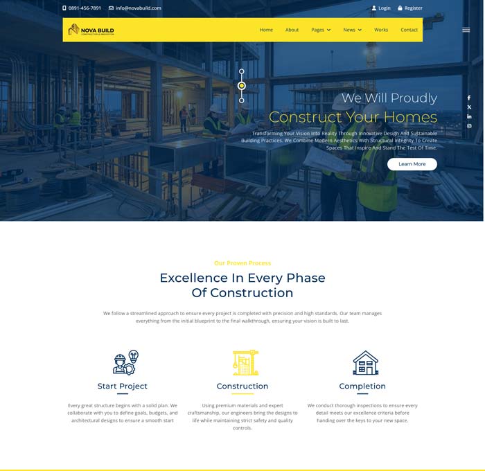 Nova Build – Real Estate & Construction Solution