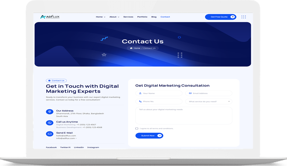 AdFlux - Premium Digital Marketing & Ad Agency Solution