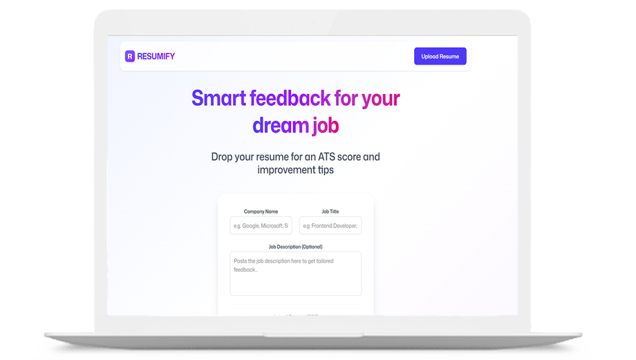 Resumify – AI-Powered Resume Analyzer & ATS Scoring Platform